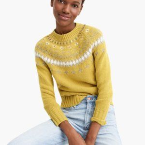 J. Crew Jewel Embellished Fair Isle Sweater